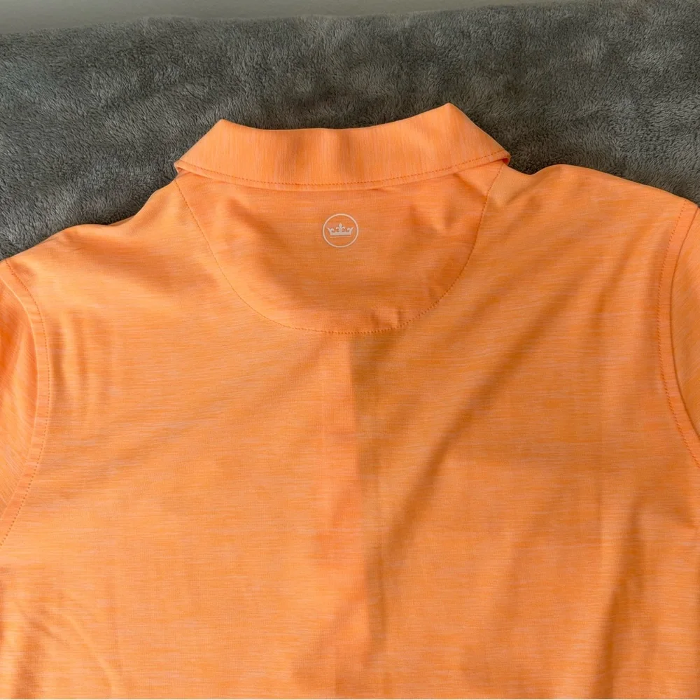 Peter Millar Long Sleeve Polo Shirt‎ Women's Crown Performance Orange Size M